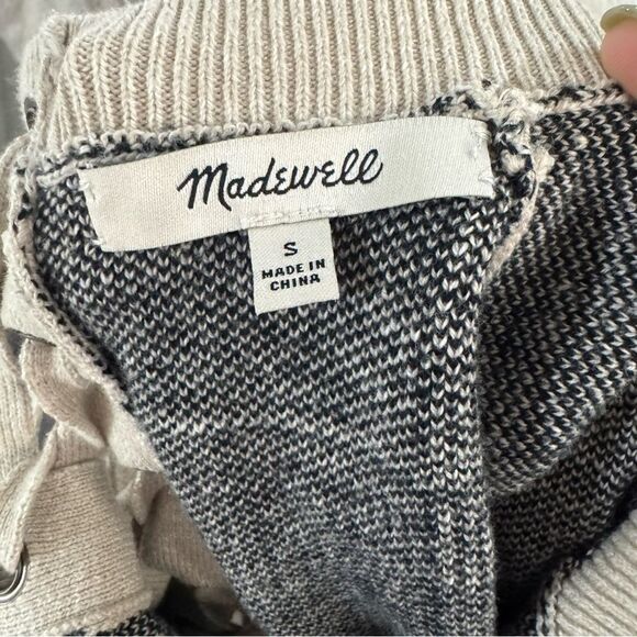 Madewell Windowpane Sweater‎ Small - Picture 4 of 4